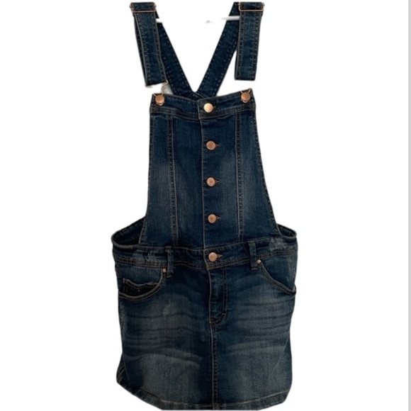 Tinseltown Size Small Denim Overall Skirt - Picture 1 of 11